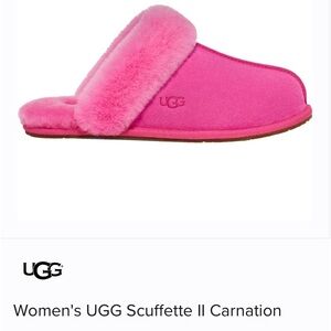 Ugg Scuffette II in the color carnation